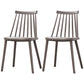 Plastic Contemporary Side Chair Slat Back Kitchen Dining Room Chair Grey 2 Piece Set Clearhalo 'Dining Chairs' 'Dining Tables & Seating' 'dining_chair' 'furn' 'furn_dining_chair' 'Furniture' 'furniture_dining_chair' 'Kitchen & Dining Furniture' 5082118