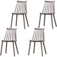 Plastic Contemporary Side Chair Slat Back Kitchen Dining Room Chair Grey 4 Piece Set Clearhalo 'Dining Chairs' 'Dining Tables & Seating' 'dining_chair' 'furn' 'furn_dining_chair' 'Furniture' 'furniture_dining_chair' 'Kitchen & Dining Furniture' 5082120