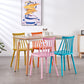 Plastic Contemporary Side Chair Slat Back Kitchen Dining Room Chair Clearhalo 'Dining Chairs' 'Dining Tables & Seating' 'dining_chair' 'furn' 'furn_dining_chair' 'Furniture' 'furniture_dining_chair' 'Kitchen & Dining Furniture' 5082123