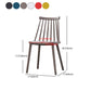 Plastic Contemporary Side Chair Slat Back Kitchen Dining Room Chair Clearhalo 'Dining Chairs' 'Dining Tables & Seating' 'dining_chair' 'furn' 'furn_dining_chair' 'Furniture' 'furniture_dining_chair' 'Kitchen & Dining Furniture' 5082132