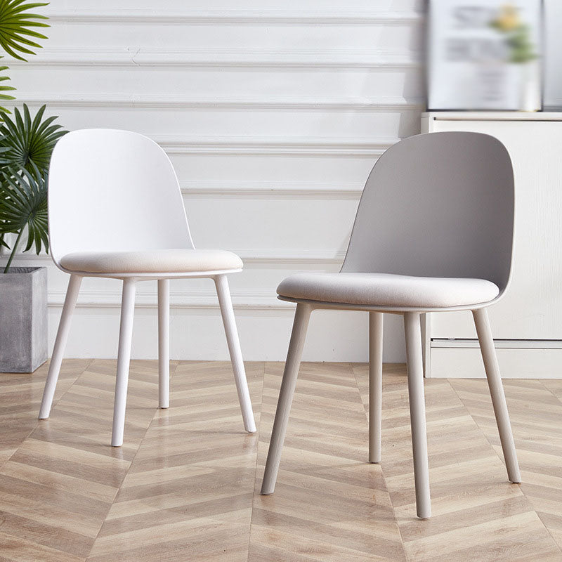 Upholstered Dining Chair Glam Style Plastic Side Chair for Dining Room Clearhalo 'Dining Chairs' 'Dining Tables & Seating' 'dining_chair' 'furn' 'furn_dining_chair' 'Furniture' 'furniture_dining_chair' 'Kitchen & Dining Furniture' 5082140
