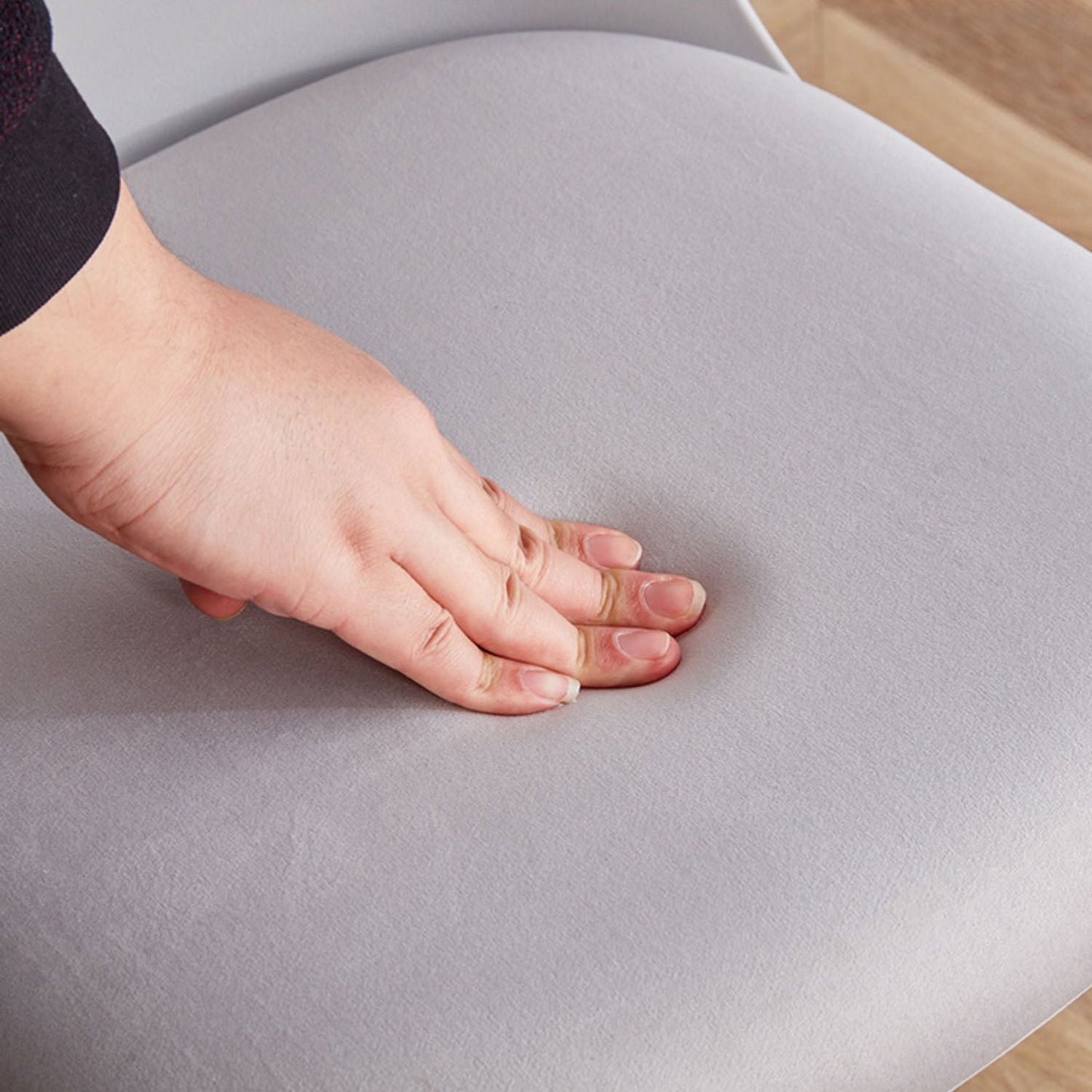 Upholstered Dining Chair Glam Style Plastic Side Chair for Dining Room Clearhalo 'Dining Chairs' 'Dining Tables & Seating' 'dining_chair' 'furn' 'furn_dining_chair' 'Furniture' 'furniture_dining_chair' 'Kitchen & Dining Furniture' 5082149