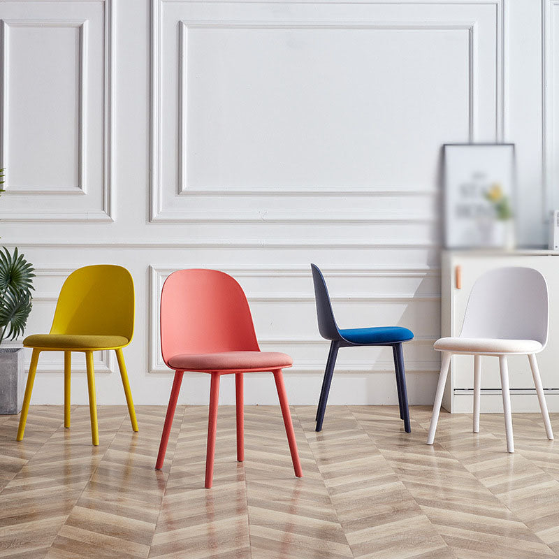 Upholstered Dining Chair Glam Style Plastic Side Chair for Dining Room Clearhalo 'Dining Chairs' 'Dining Tables & Seating' 'dining_chair' 'furn' 'furn_dining_chair' 'Furniture' 'furniture_dining_chair' 'Kitchen & Dining Furniture' 5082151