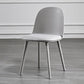 Upholstered Dining Chair Glam Style Plastic Side Chair for Dining Room Light Gray Faux Leather 1 Piece Clearhalo 'Dining Chairs' 'Dining Tables & Seating' 'dining_chair' 'furn' 'furn_dining_chair' 'Furniture' 'furniture_dining_chair' 'Kitchen & Dining Furniture' 5082173