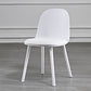 Upholstered Dining Chair Glam Style Plastic Side Chair for Dining Room White Faux Leather 1 Piece Clearhalo 'Dining Chairs' 'Dining Tables & Seating' 'dining_chair' 'furn' 'furn_dining_chair' 'Furniture' 'furniture_dining_chair' 'Kitchen & Dining Furniture' 5082188