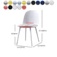 Upholstered Dining Chair Glam Style Plastic Side Chair for Dining Room Clearhalo 'Dining Chairs' 'Dining Tables & Seating' 'dining_chair' 'furn' 'furn_dining_chair' 'Furniture' 'furniture_dining_chair' 'Kitchen & Dining Furniture' 5082194