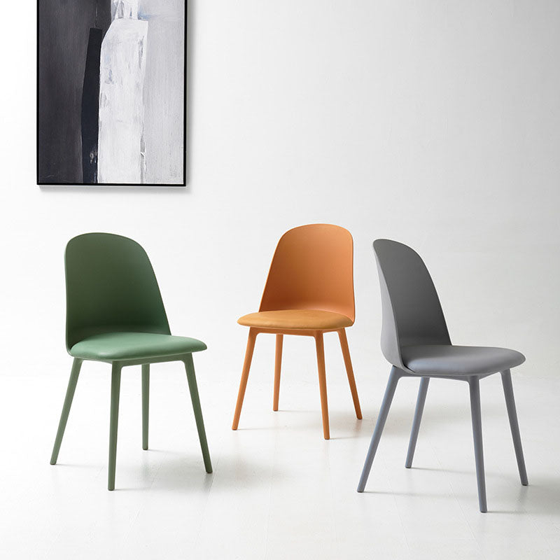 PU Leather Side Chair Contemporary Style Dining Chair for Indoor Clearhalo 'Dining Chairs' 'Dining Tables & Seating' 'dining_chair' 'furn' 'furn_dining_chair' 'Furniture' 'furniture_dining_chair' 'Kitchen & Dining Furniture' 5082215