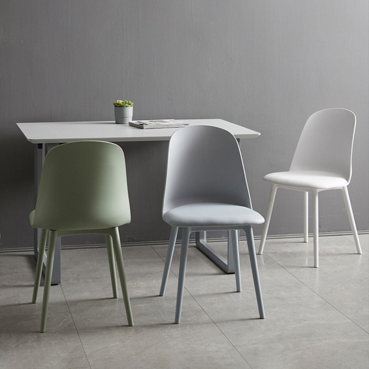 PU Leather Side Chair Contemporary Style Dining Chair for Indoor Clearhalo 'Dining Chairs' 'Dining Tables & Seating' 'dining_chair' 'furn' 'furn_dining_chair' 'Furniture' 'furniture_dining_chair' 'Kitchen & Dining Furniture' 5082218