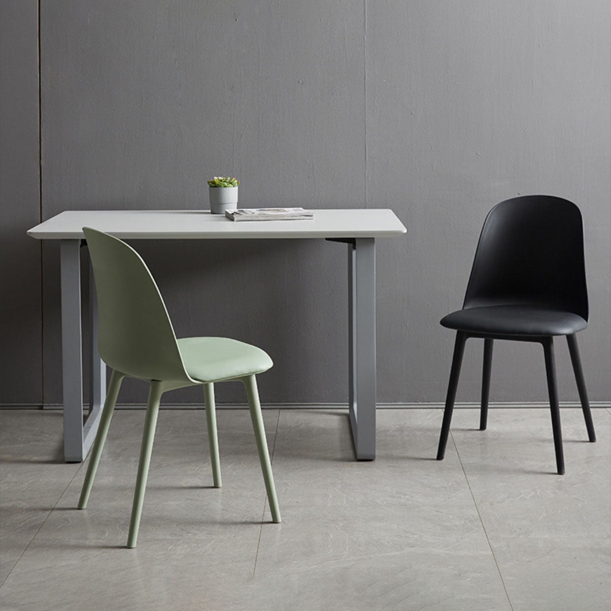 PU Leather Side Chair Contemporary Style Dining Chair for Indoor Clearhalo 'Dining Chairs' 'Dining Tables & Seating' 'dining_chair' 'furn' 'furn_dining_chair' 'Furniture' 'furniture_dining_chair' 'Kitchen & Dining Furniture' 5082219