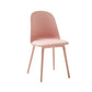PU Leather Side Chair Contemporary Style Dining Chair for Indoor Pink 1 Piece Clearhalo 'Dining Chairs' 'Dining Tables & Seating' 'dining_chair' 'furn' 'furn_dining_chair' 'Furniture' 'furniture_dining_chair' 'Kitchen & Dining Furniture' 5082220