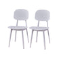 Contemporary Open Back Chair Plastic Dining Side Chair for Home White 2 Piece Set Clearhalo 'Dining Chairs' 'Dining Tables & Seating' 'dining_chair' 'furn' 'furn_dining_chair' 'Furniture' 'furniture_dining_chair' 'Kitchen & Dining Furniture' 5082261