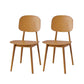 Contemporary Open Back Chair Plastic Dining Side Chair for Home Yellow 2 Piece Set Clearhalo 'Dining Chairs' 'Dining Tables & Seating' 'dining_chair' 'furn' 'furn_dining_chair' 'Furniture' 'furniture_dining_chair' 'Kitchen & Dining Furniture' 5082265