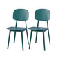 Contemporary Open Back Chair Plastic Dining Side Chair for Home Blue 2 Piece Set Clearhalo 'Dining Chairs' 'Dining Tables & Seating' 'dining_chair' 'furn' 'furn_dining_chair' 'Furniture' 'furniture_dining_chair' 'Kitchen & Dining Furniture' 5082268