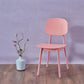 Contemporary Open Back Chair Plastic Dining Side Chair for Home Pink 1 Piece Clearhalo 'Dining Chairs' 'Dining Tables & Seating' 'dining_chair' 'furn' 'furn_dining_chair' 'Furniture' 'furniture_dining_chair' 'Kitchen & Dining Furniture' 5082276