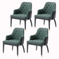 Dining Room Side Chairs Modern Solid Wood Entryway Chair for Kitchen Green 4 Piece Set Clearhalo 'Dining Chairs' 'Dining Tables & Seating' 'dining_chair' 'furn' 'furn_dining_chair' 'Furniture' 'furniture_dining_chair' 'Kitchen & Dining Furniture' 5082292