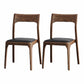 Contemporary Side Dining Chairs Solid Wood Dining Chairs for Dining Room Black 2 Piece Set Clearhalo 'Dining Chairs' 'Dining Tables & Seating' 'dining_chair' 'furn' 'furn_dining_chair' 'Furniture' 'furniture_dining_chair' 'Kitchen & Dining Furniture' 5082299