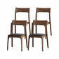 Contemporary Side Dining Chairs Solid Wood Dining Chairs for Dining Room Black 4 Piece Set Clearhalo 'Dining Chairs' 'Dining Tables & Seating' 'dining_chair' 'furn' 'furn_dining_chair' 'Furniture' 'furniture_dining_chair' 'Kitchen & Dining Furniture' 5082301