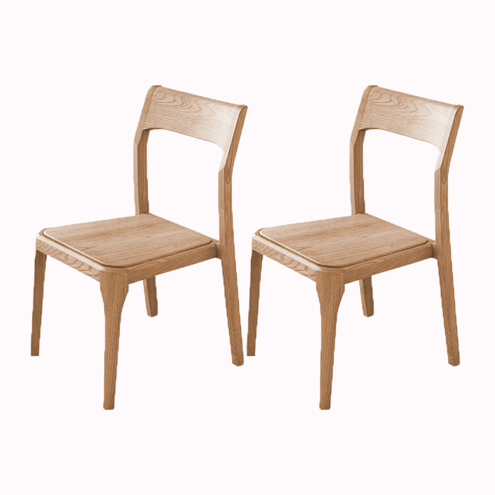 Contemporary Side Dining Chairs Solid Wood Dining Chairs for Dining Room Wood 2 Piece Set Clearhalo 'Dining Chairs' 'Dining Tables & Seating' 'dining_chair' 'furn' 'furn_dining_chair' 'Furniture' 'furniture_dining_chair' 'Kitchen & Dining Furniture' 5082302