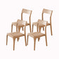 Contemporary Side Dining Chairs Solid Wood Dining Chairs for Dining Room Wood 4 Piece Set Clearhalo 'Dining Chairs' 'Dining Tables & Seating' 'dining_chair' 'furn' 'furn_dining_chair' 'Furniture' 'furniture_dining_chair' 'Kitchen & Dining Furniture' 5082304