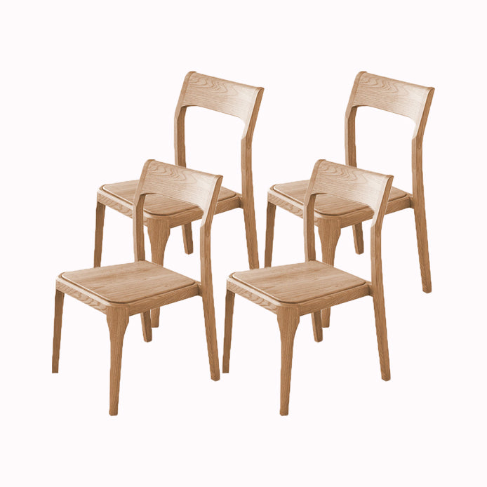 Contemporary Side Dining Chairs Solid Wood Dining Chairs for Dining Room Wood 4 Piece Set Clearhalo 'Dining Chairs' 'Dining Tables & Seating' 'dining_chair' 'furn' 'furn_dining_chair' 'Furniture' 'furniture_dining_chair' 'Kitchen & Dining Furniture' 5082304