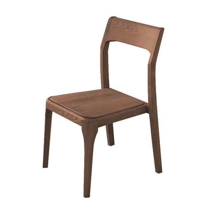 Contemporary Side Dining Chairs Solid Wood Dining Chairs for Dining Room Walnut 1 Piece Clearhalo 'Dining Chairs' 'Dining Tables & Seating' 'dining_chair' 'furn' 'furn_dining_chair' 'Furniture' 'furniture_dining_chair' 'Kitchen & Dining Furniture' 5082318