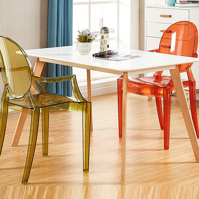 Modern Style Dining Armchair Plastic King Louis Back Arm Chair Clearhalo 'Dining Chairs' 'Dining Tables & Seating' 'dining_chair' 'furn' 'furn_dining_chair' 'Furniture' 'furniture_dining_chair' 'Kitchen & Dining Furniture' 5082326