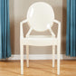 Modern Style Dining Armchair Plastic King Louis Back Arm Chair White 1 Piece Clearhalo 'Dining Chairs' 'Dining Tables & Seating' 'dining_chair' 'furn' 'furn_dining_chair' 'Furniture' 'furniture_dining_chair' 'Kitchen & Dining Furniture' 5082356