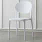 Contemporary Plastic Side Chair Open Back Kitchen Dining Room Chair White Plastic & Acrylic 1 Piece Clearhalo 'Dining Chairs' 'Dining Tables & Seating' 'dining_chair' 'furn' 'furn_dining_chair' 'Furniture' 'furniture_dining_chair' 'Kitchen & Dining Furniture' 5082364