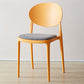 Contemporary Plastic Side Chair Open Back Kitchen Dining Room Chair Orange Fabric 1 Piece Clearhalo 'Dining Chairs' 'Dining Tables & Seating' 'dining_chair' 'furn' 'furn_dining_chair' 'Furniture' 'furniture_dining_chair' 'Kitchen & Dining Furniture' 5082366