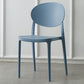 Contemporary Plastic Side Chair Open Back Kitchen Dining Room Chair Blue Plastic & Acrylic 1 Piece Clearhalo 'Dining Chairs' 'Dining Tables & Seating' 'dining_chair' 'furn' 'furn_dining_chair' 'Furniture' 'furniture_dining_chair' 'Kitchen & Dining Furniture' 5082367