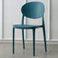 Contemporary Plastic Side Chair Open Back Kitchen Dining Room Chair Peacock Blue Plastic & Acrylic 1 Piece Clearhalo 'Dining Chairs' 'Dining Tables & Seating' 'dining_chair' 'furn' 'furn_dining_chair' 'Furniture' 'furniture_dining_chair' 'Kitchen & Dining Furniture' 5082372