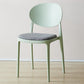 Contemporary Plastic Side Chair Open Back Kitchen Dining Room Chair Green Fabric 1 Piece Clearhalo 'Dining Chairs' 'Dining Tables & Seating' 'dining_chair' 'furn' 'furn_dining_chair' 'Furniture' 'furniture_dining_chair' 'Kitchen & Dining Furniture' 5082374