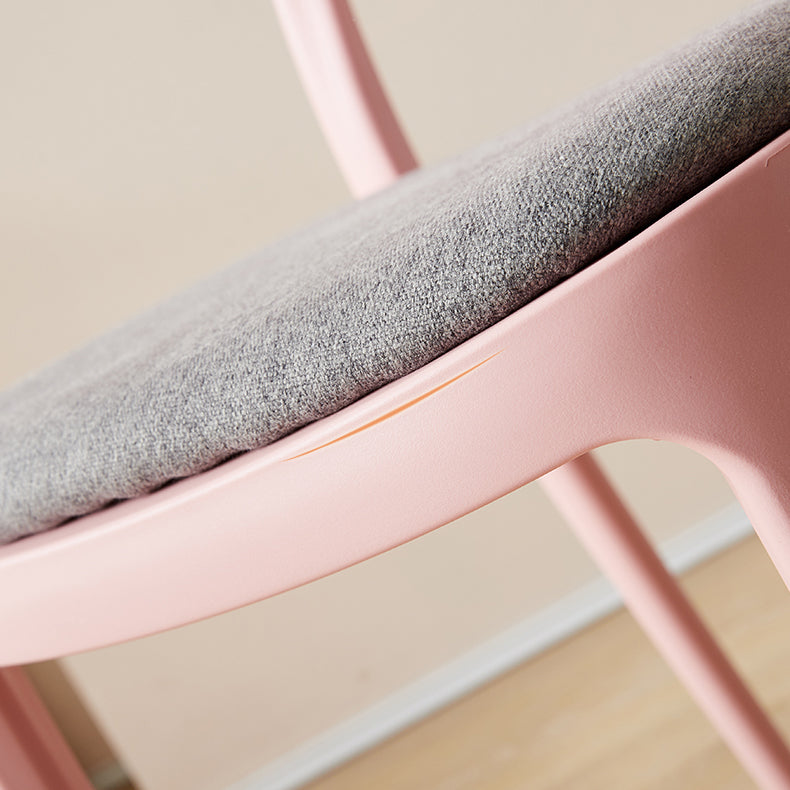 Contemporary Plastic Side Chair Open Back Kitchen Dining Room Chair Clearhalo 'Dining Chairs' 'Dining Tables & Seating' 'dining_chair' 'furn' 'furn_dining_chair' 'Furniture' 'furniture_dining_chair' 'Kitchen & Dining Furniture' 5082375