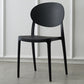 Contemporary Plastic Side Chair Open Back Kitchen Dining Room Chair Black Plastic & Acrylic 1 Piece Clearhalo 'Dining Chairs' 'Dining Tables & Seating' 'dining_chair' 'furn' 'furn_dining_chair' 'Furniture' 'furniture_dining_chair' 'Kitchen & Dining Furniture' 5082386