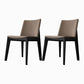Armless Kitchen Side Chairs Modern Ash Wood Dining Chairs for Dining Room Khaki 2 Piece Set Black Clearhalo 'Dining Chairs' 'Dining Tables & Seating' 'dining_chair' 'furn' 'furn_dining_chair' 'Furniture' 'furniture_dining_chair' 'Kitchen & Dining Furniture' 5082441