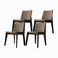 Armless Kitchen Side Chairs Modern Ash Wood Dining Chairs for Dining Room Khaki 4 Piece Set Black Clearhalo 'Dining Chairs' 'Dining Tables & Seating' 'dining_chair' 'furn' 'furn_dining_chair' 'Furniture' 'furniture_dining_chair' 'Kitchen & Dining Furniture' 5082442