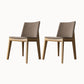Armless Kitchen Side Chairs Modern Ash Wood Dining Chairs for Dining Room Khaki 2 Piece Set Natural Wood Clearhalo 'Dining Chairs' 'Dining Tables & Seating' 'dining_chair' 'furn' 'furn_dining_chair' 'Furniture' 'furniture_dining_chair' 'Kitchen & Dining Furniture' 5082445