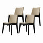 Armless Kitchen Side Chairs Modern Ash Wood Dining Chairs for Dining Room Beige 4 Piece Set Black Clearhalo 'Dining Chairs' 'Dining Tables & Seating' 'dining_chair' 'furn' 'furn_dining_chair' 'Furniture' 'furniture_dining_chair' 'Kitchen & Dining Furniture' 5082455