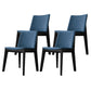 Armless Kitchen Side Chairs Modern Ash Wood Dining Chairs for Dining Room Blue 4 Piece Set Black Clearhalo 'Dining Chairs' 'Dining Tables & Seating' 'dining_chair' 'furn' 'furn_dining_chair' 'Furniture' 'furniture_dining_chair' 'Kitchen & Dining Furniture' 5082471
