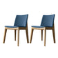 Armless Kitchen Side Chairs Modern Ash Wood Dining Chairs for Dining Room Blue 2 Piece Set Natural Wood Clearhalo 'Dining Chairs' 'Dining Tables & Seating' 'dining_chair' 'furn' 'furn_dining_chair' 'Furniture' 'furniture_dining_chair' 'Kitchen & Dining Furniture' 5082472