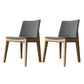 Armless Kitchen Side Chairs Modern Ash Wood Dining Chairs for Dining Room Gray 2 Piece Set Natural Wood Clearhalo 'Dining Chairs' 'Dining Tables & Seating' 'dining_chair' 'furn' 'furn_dining_chair' 'Furniture' 'furniture_dining_chair' 'Kitchen & Dining Furniture' 5082474