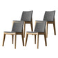 Armless Kitchen Side Chairs Modern Ash Wood Dining Chairs for Dining Room Gray 4 Piece Set Natural Wood Clearhalo 'Dining Chairs' 'Dining Tables & Seating' 'dining_chair' 'furn' 'furn_dining_chair' 'Furniture' 'furniture_dining_chair' 'Kitchen & Dining Furniture' 5082475
