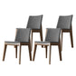 Armless Kitchen Side Chairs Modern Ash Wood Dining Chairs for Dining Room Gray 4 Piece Set Walnut Clearhalo 'Dining Chairs' 'Dining Tables & Seating' 'dining_chair' 'furn' 'furn_dining_chair' 'Furniture' 'furniture_dining_chair' 'Kitchen & Dining Furniture' 5082477