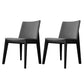 Armless Kitchen Side Chairs Modern Ash Wood Dining Chairs for Dining Room Gray 2 Piece Set Black Clearhalo 'Dining Chairs' 'Dining Tables & Seating' 'dining_chair' 'furn' 'furn_dining_chair' 'Furniture' 'furniture_dining_chair' 'Kitchen & Dining Furniture' 5082480