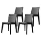 Armless Kitchen Side Chairs Modern Ash Wood Dining Chairs for Dining Room Gray 4 Piece Set Black Clearhalo 'Dining Chairs' 'Dining Tables & Seating' 'dining_chair' 'furn' 'furn_dining_chair' 'Furniture' 'furniture_dining_chair' 'Kitchen & Dining Furniture' 5082481