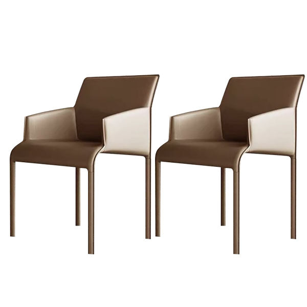 Dining Chairs Faux Leather Modern Side Chairs for Dining Room Coffee 2 Piece Set Clearhalo 'Dining Chairs' 'Dining Tables & Seating' 'dining_chair' 'furn' 'furn_dining_chair' 'Furniture' 'furniture_dining_chair' 'Kitchen & Dining Furniture' 5082486