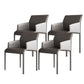 Dining Chairs Faux Leather Modern Side Chairs for Dining Room Grey 4 Piece Set Clearhalo 'Dining Chairs' 'Dining Tables & Seating' 'dining_chair' 'furn' 'furn_dining_chair' 'Furniture' 'furniture_dining_chair' 'Kitchen & Dining Furniture' 5082492