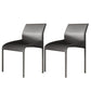 Dining Chairs Faux Leather Modern Side Chairs for Dining Room Light Gray 2 Piece Set Clearhalo 'Dining Chairs' 'Dining Tables & Seating' 'dining_chair' 'furn' 'furn_dining_chair' 'Furniture' 'furniture_dining_chair' 'Kitchen & Dining Furniture' 5082499