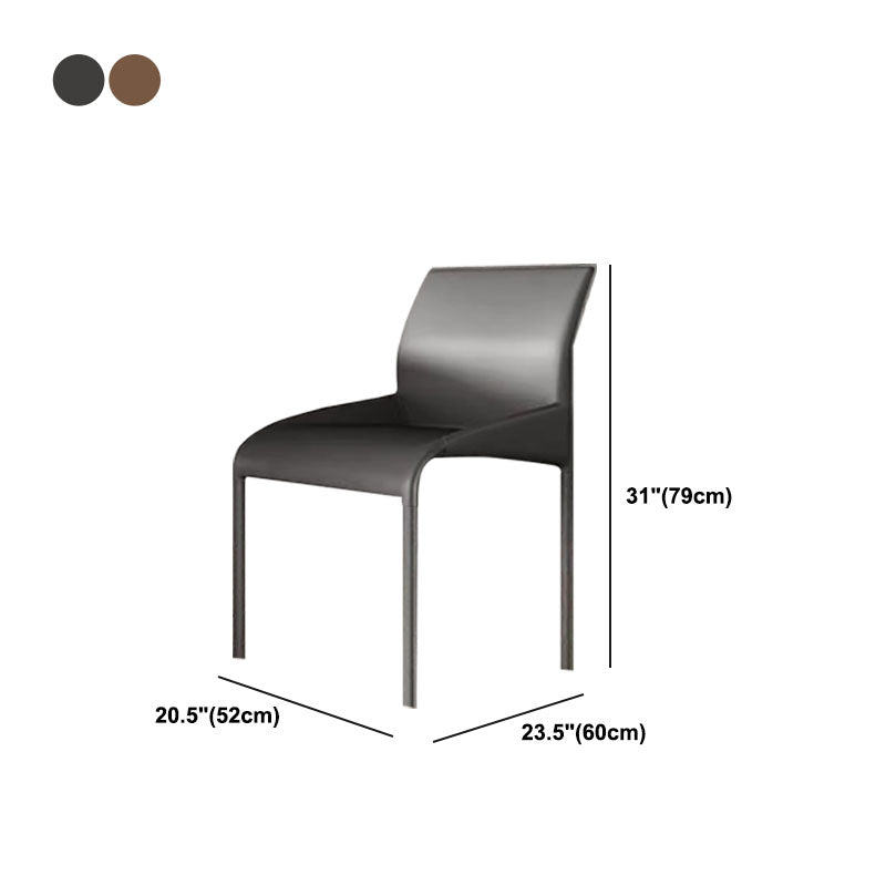 Dining Chairs Faux Leather Modern Side Chairs for Dining Room Clearhalo 'Dining Chairs' 'Dining Tables & Seating' 'dining_chair' 'furn' 'furn_dining_chair' 'Furniture' 'furniture_dining_chair' 'Kitchen & Dining Furniture' 5082505