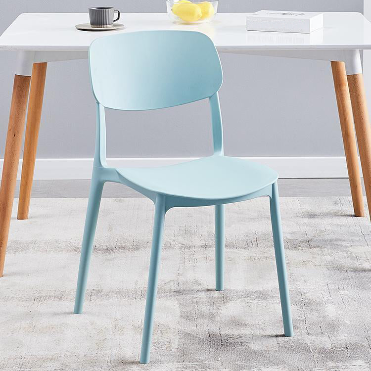 Contemporary Plastic Armless Chair Open Back Kitchen Dining Room Chair Clearhalo 'Dining Chairs' 'Dining Tables & Seating' 'dining_chair' 'furn' 'furn_dining_chair' 'Furniture' 'furniture_dining_chair' 'Kitchen & Dining Furniture' 5082518